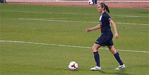 Sabrina Delannoy, capitaine et joueuse historique du PSG